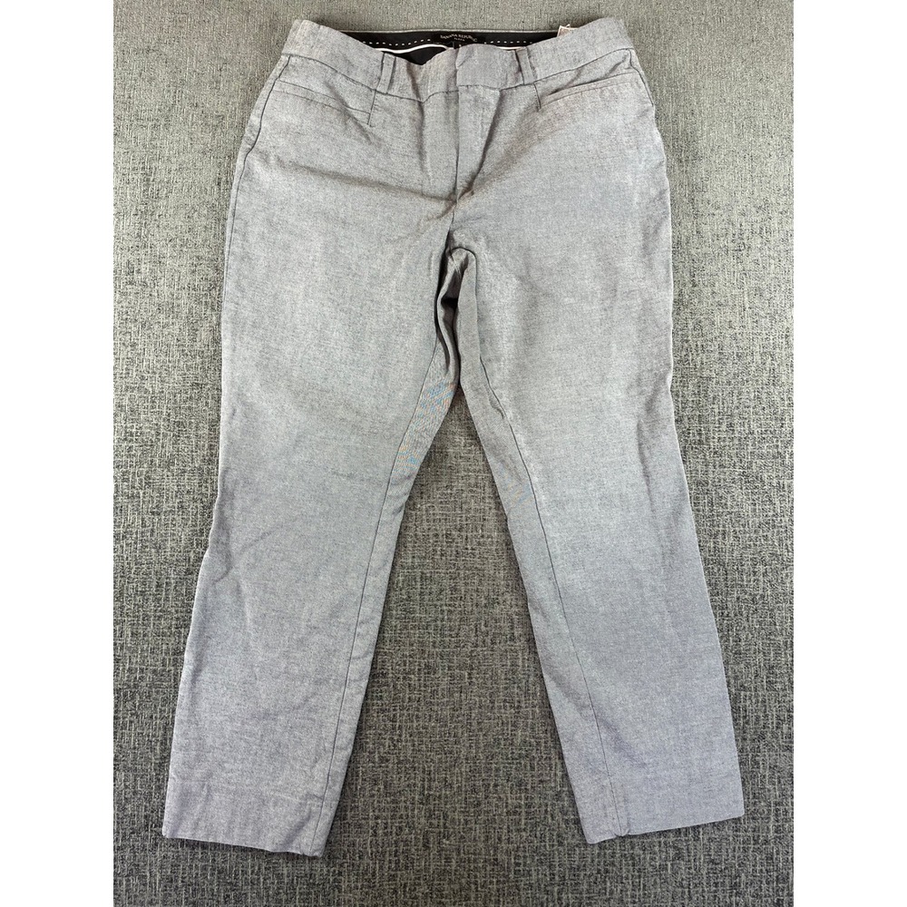Banana Republic Sloan Grey Textured Slim Fit Dress Pants Womens Size 8